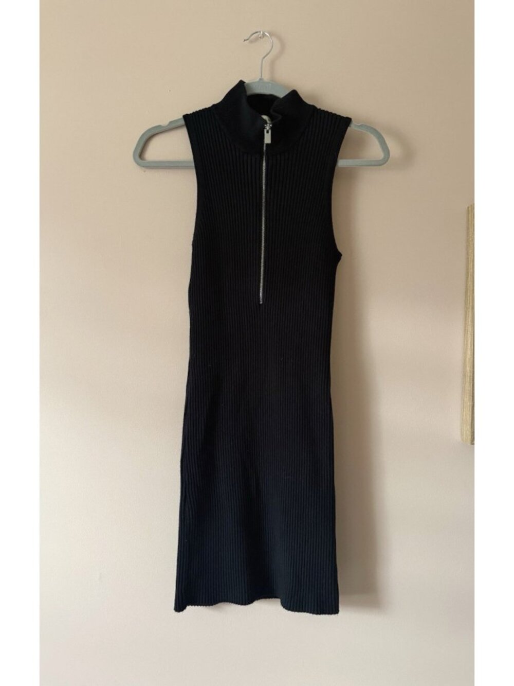 1017 Alyx 9SM Zip Up Ribbed Knit Sleeveless Mini Dress Made In Italy Grunge XL